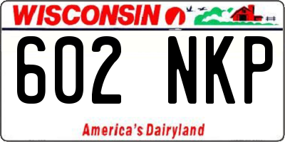 WI license plate 602NKP