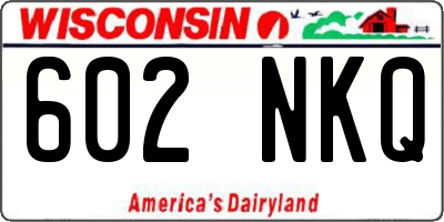 WI license plate 602NKQ