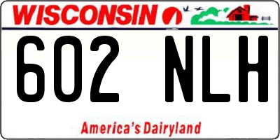 WI license plate 602NLH