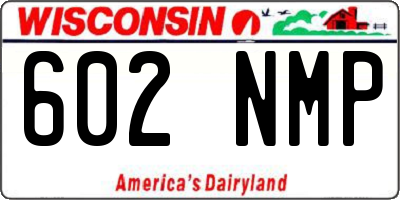 WI license plate 602NMP