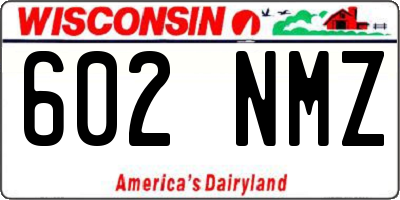 WI license plate 602NMZ