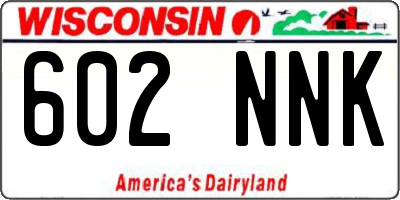 WI license plate 602NNK