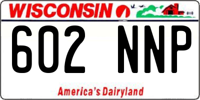 WI license plate 602NNP