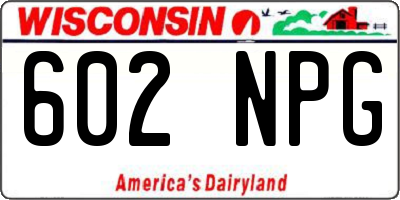 WI license plate 602NPG