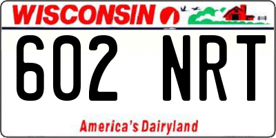 WI license plate 602NRT