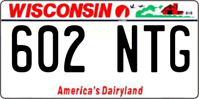 WI license plate 602NTG