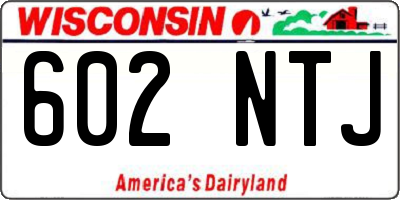WI license plate 602NTJ