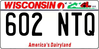 WI license plate 602NTQ