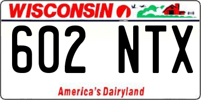 WI license plate 602NTX