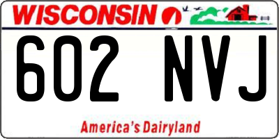 WI license plate 602NVJ