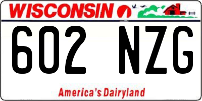 WI license plate 602NZG