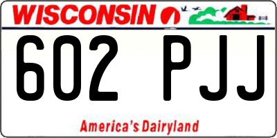 WI license plate 602PJJ