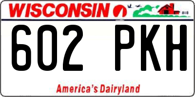 WI license plate 602PKH