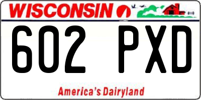 WI license plate 602PXD