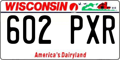 WI license plate 602PXR