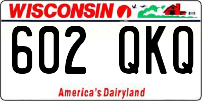 WI license plate 602QKQ