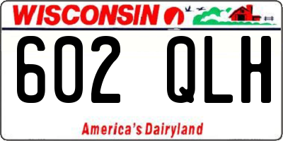 WI license plate 602QLH
