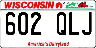 WI license plate 602QLJ