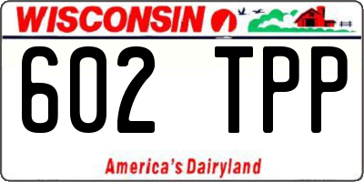 WI license plate 602TPP