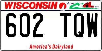 WI license plate 602TQW