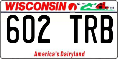 WI license plate 602TRB