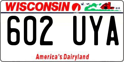 WI license plate 602UYA
