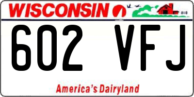 WI license plate 602VFJ
