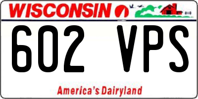 WI license plate 602VPS