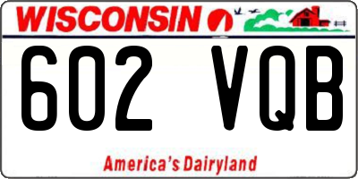 WI license plate 602VQB