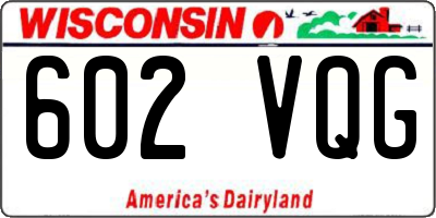 WI license plate 602VQG