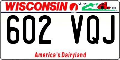 WI license plate 602VQJ