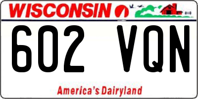 WI license plate 602VQN