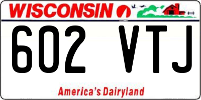 WI license plate 602VTJ