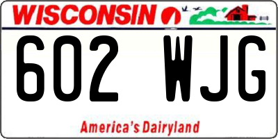WI license plate 602WJG