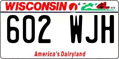 WI license plate 602WJH