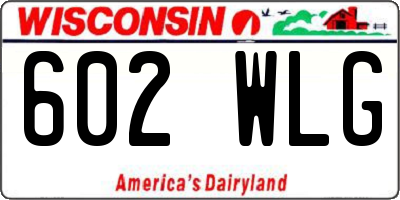 WI license plate 602WLG