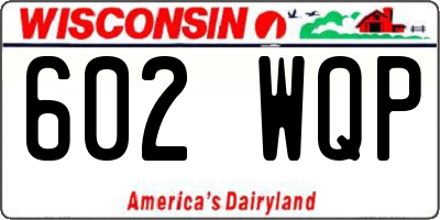 WI license plate 602WQP