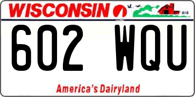 WI license plate 602WQU