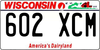 WI license plate 602XCM