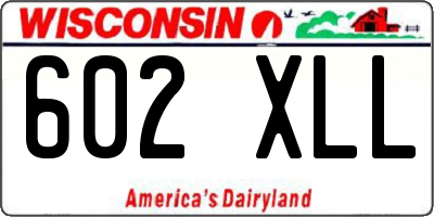 WI license plate 602XLL