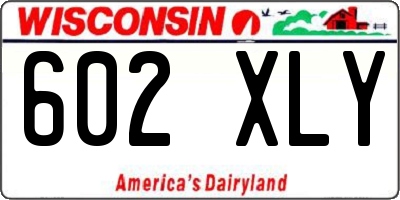 WI license plate 602XLY