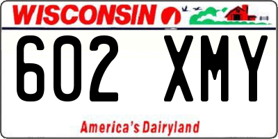 WI license plate 602XMY
