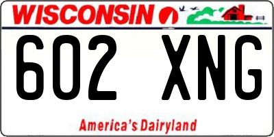 WI license plate 602XNG