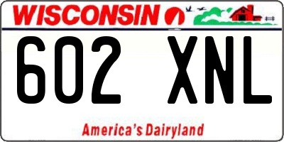 WI license plate 602XNL