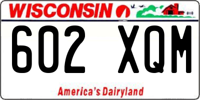 WI license plate 602XQM