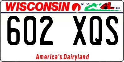 WI license plate 602XQS