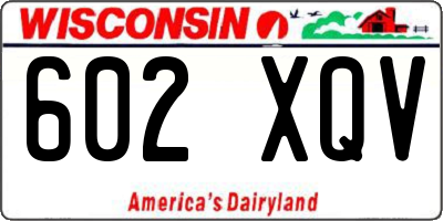 WI license plate 602XQV