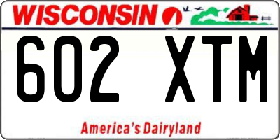WI license plate 602XTM