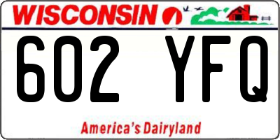 WI license plate 602YFQ