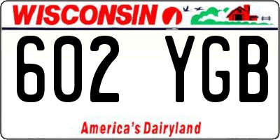 WI license plate 602YGB